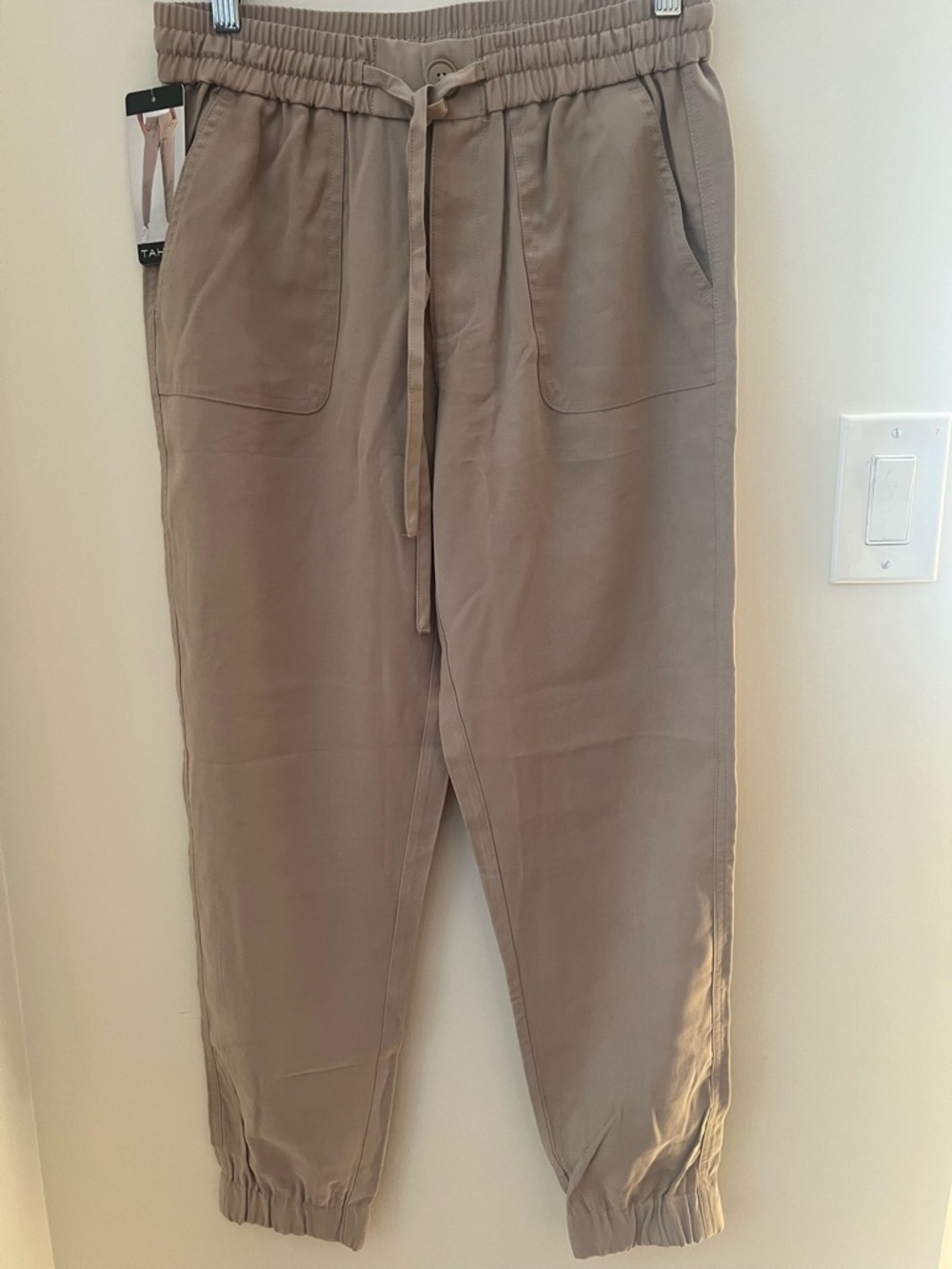 Women’s Drawstring Casual Jogger Pants - Taupe